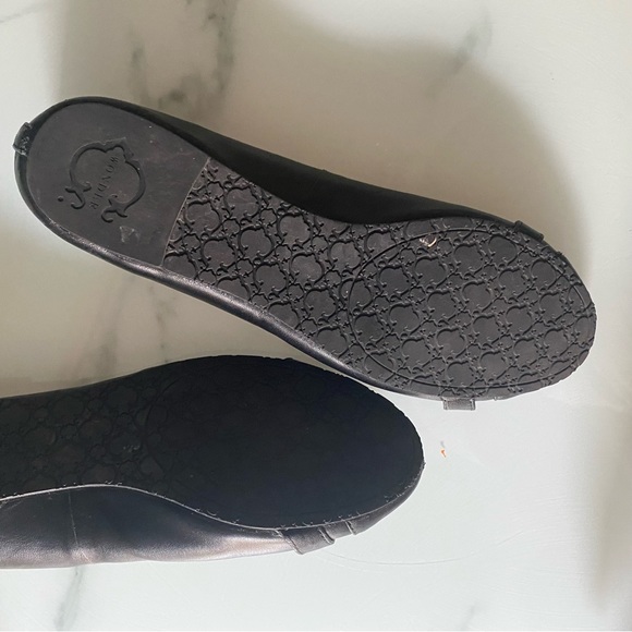 C. wonder leather ballet flats with gold hardware - Picture 7 of 7
